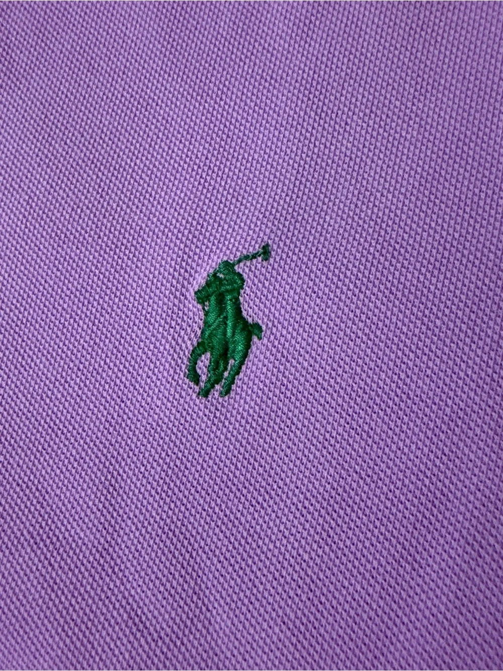 Ralph Lauren Men’s Light Purple Polo with Green Pony Size XL
